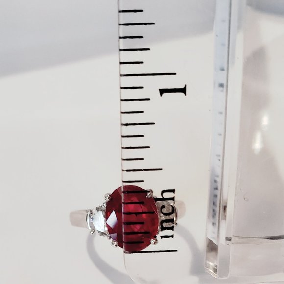 GIA certified Ruby and Diamond Ring - Picture 11 of 12